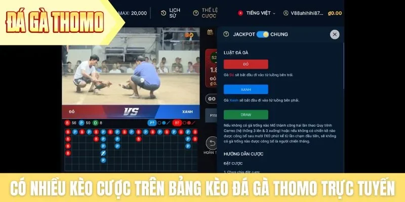 Có nhiều yếu tố ảnh hưởng đến tỷ lệ thắng trong đá gà Thomo Có nhiều kèo cược trên bảng kèo đá gà Thomo trực tuyến